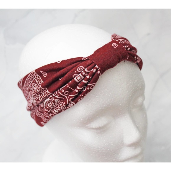 Unknown Accessories - Wide Vintage Headbands Knot Elastic Turban for Women Girls 1130 06